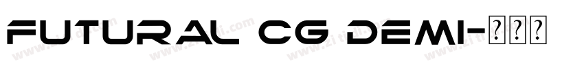 futural cg demi字体转换